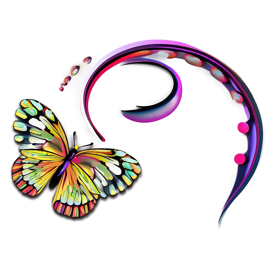 Abstract Art Butterfly Outline Png 05252024 PNG image