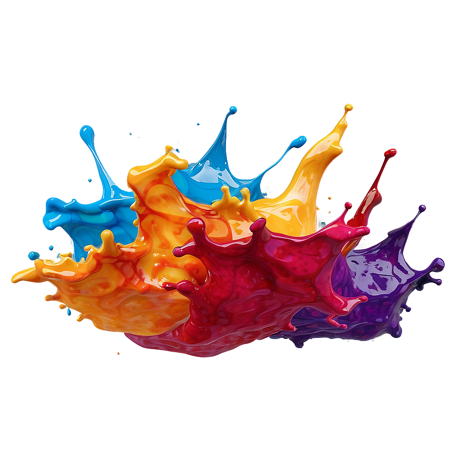 Abstract Art Color Splash Png Ucv81 PNG image