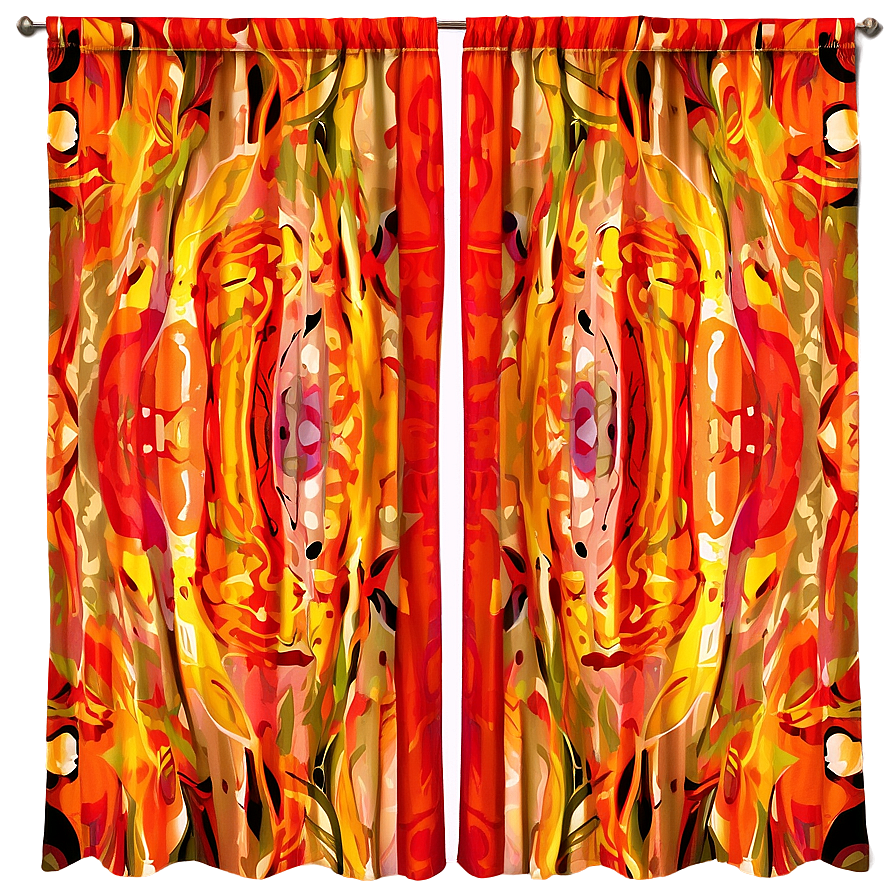 Abstract Art Curtain Png Njb PNG image