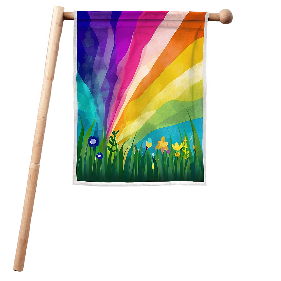 Abstract Art Garden Flag Png 06292024 PNG image