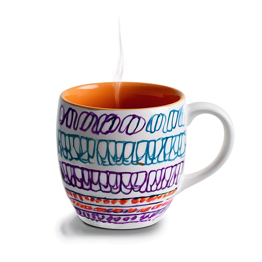 Abstract Art Mug Png 05242024 PNG image