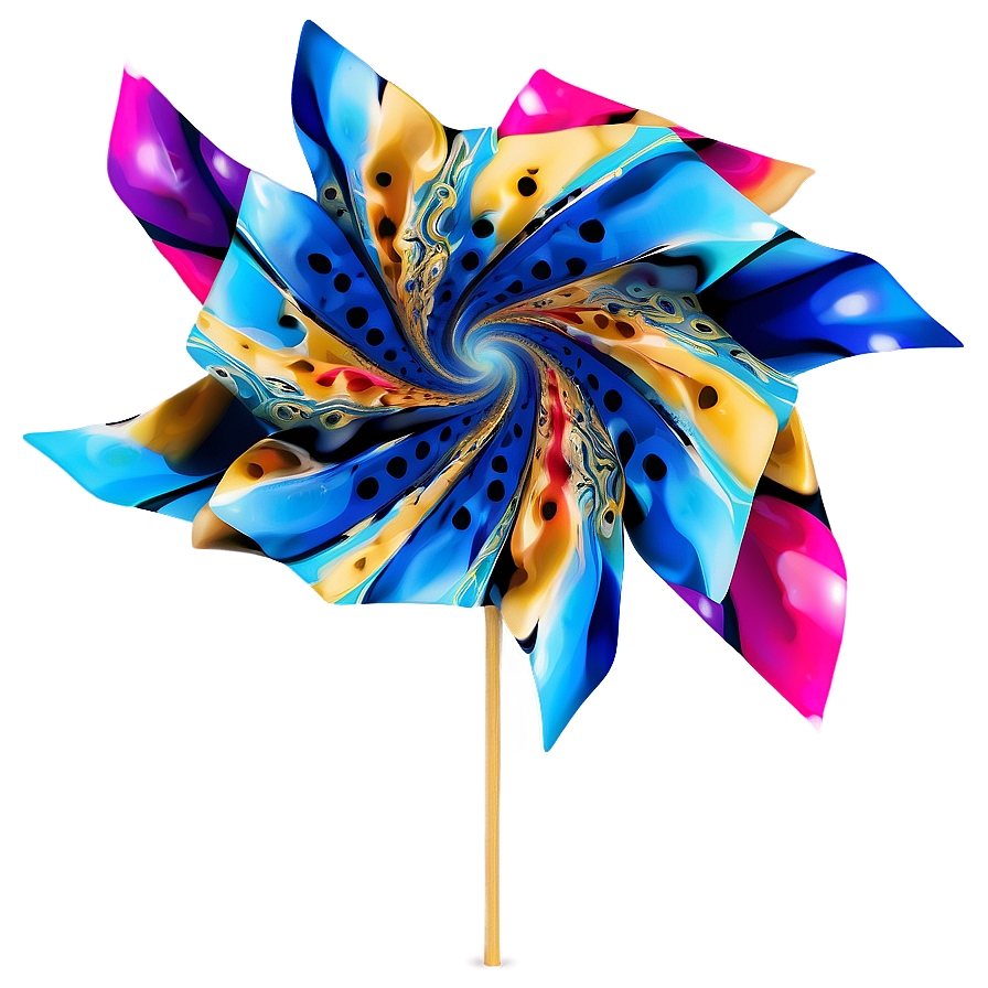 Abstract Art Pinwheel Png 06282024 PNG image