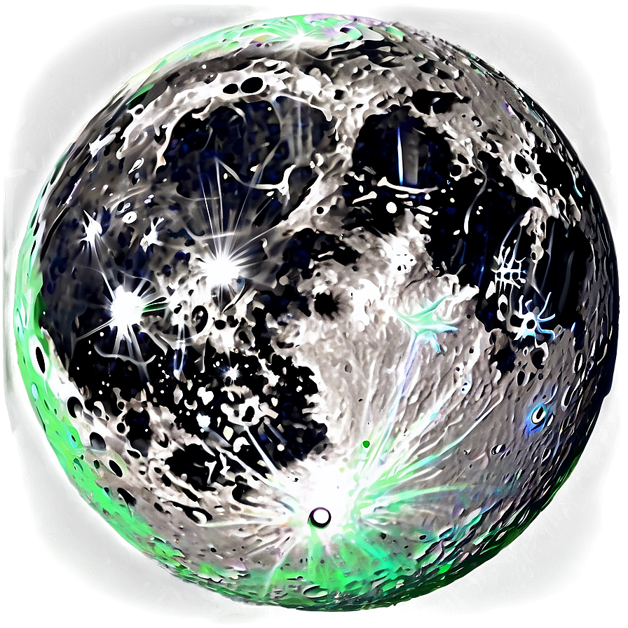 Abstract Artistic Moon Surface Png 06262024 PNG image