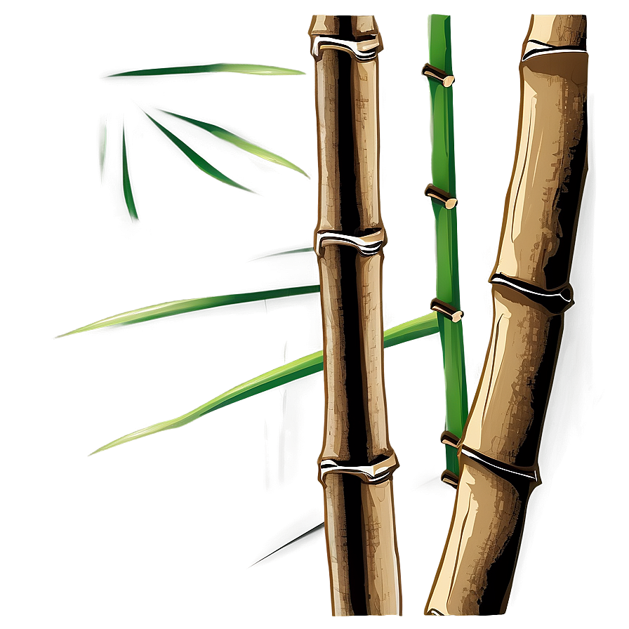 Abstract Bamboo Art Png Kvg33 PNG image