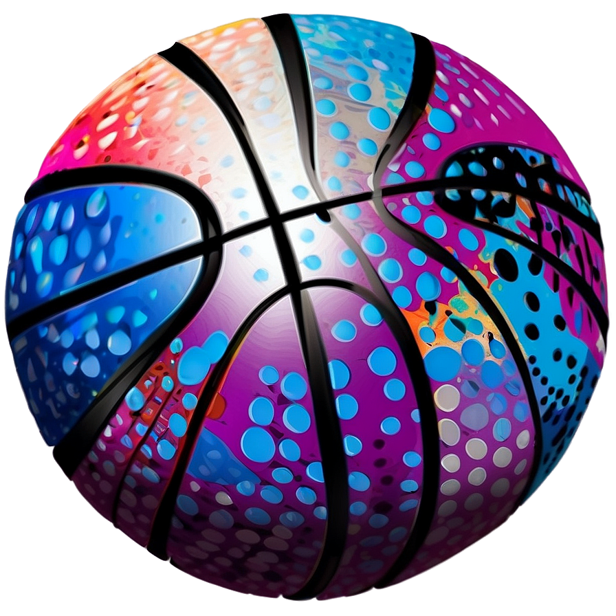 Abstract Basketball Art Png 04302024 PNG image