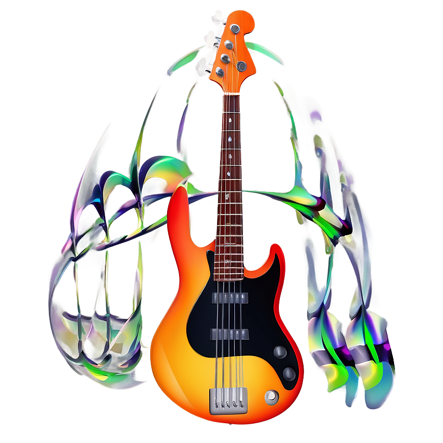 Abstract Bass Guitar Png 23 PNG image