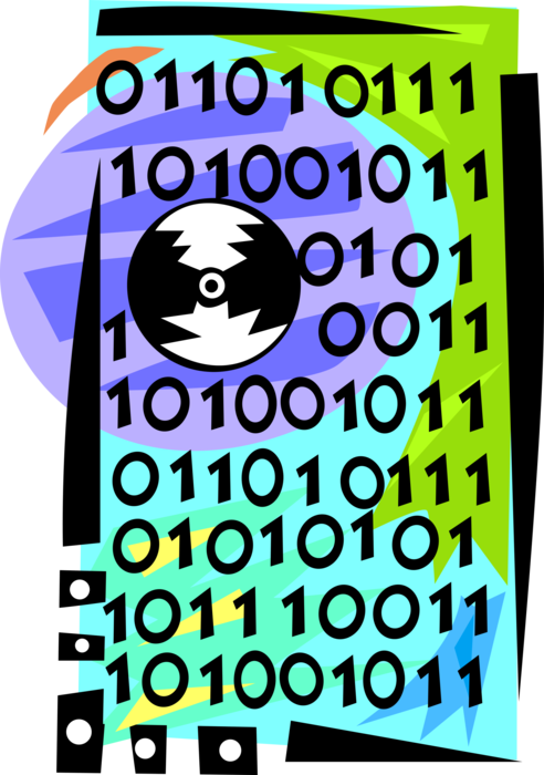 Abstract Binary Code Design PNG image