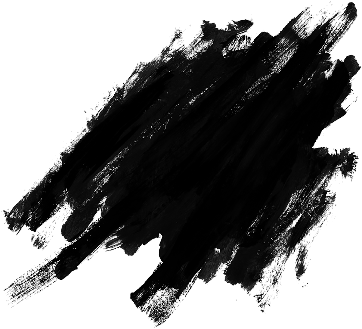 Abstract Black Brush Stroke Vector PNG image
