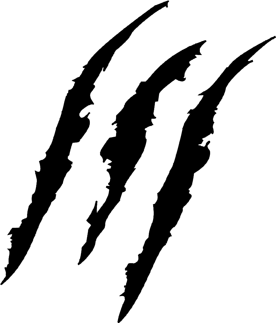 Abstract Black Scratch Marks Texture PNG image