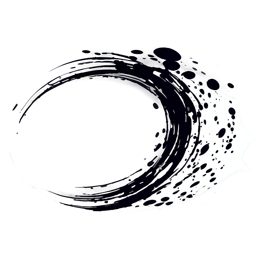 Abstract Black Splatter On Canvas Png Ukm PNG image