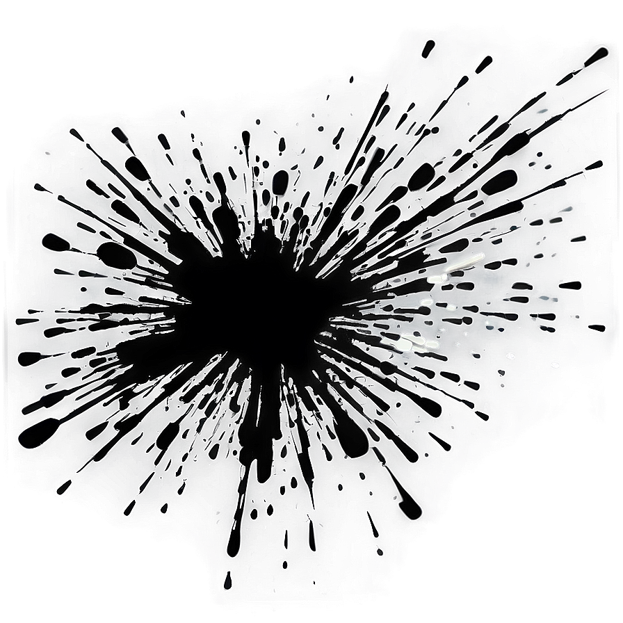 Abstract Black Splatter Splash Png Eae PNG image