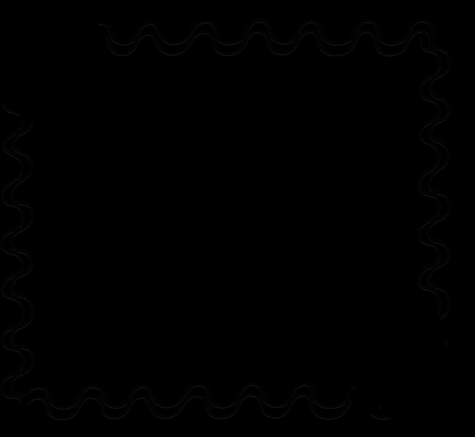 Abstract Black Wavy Design PNG image