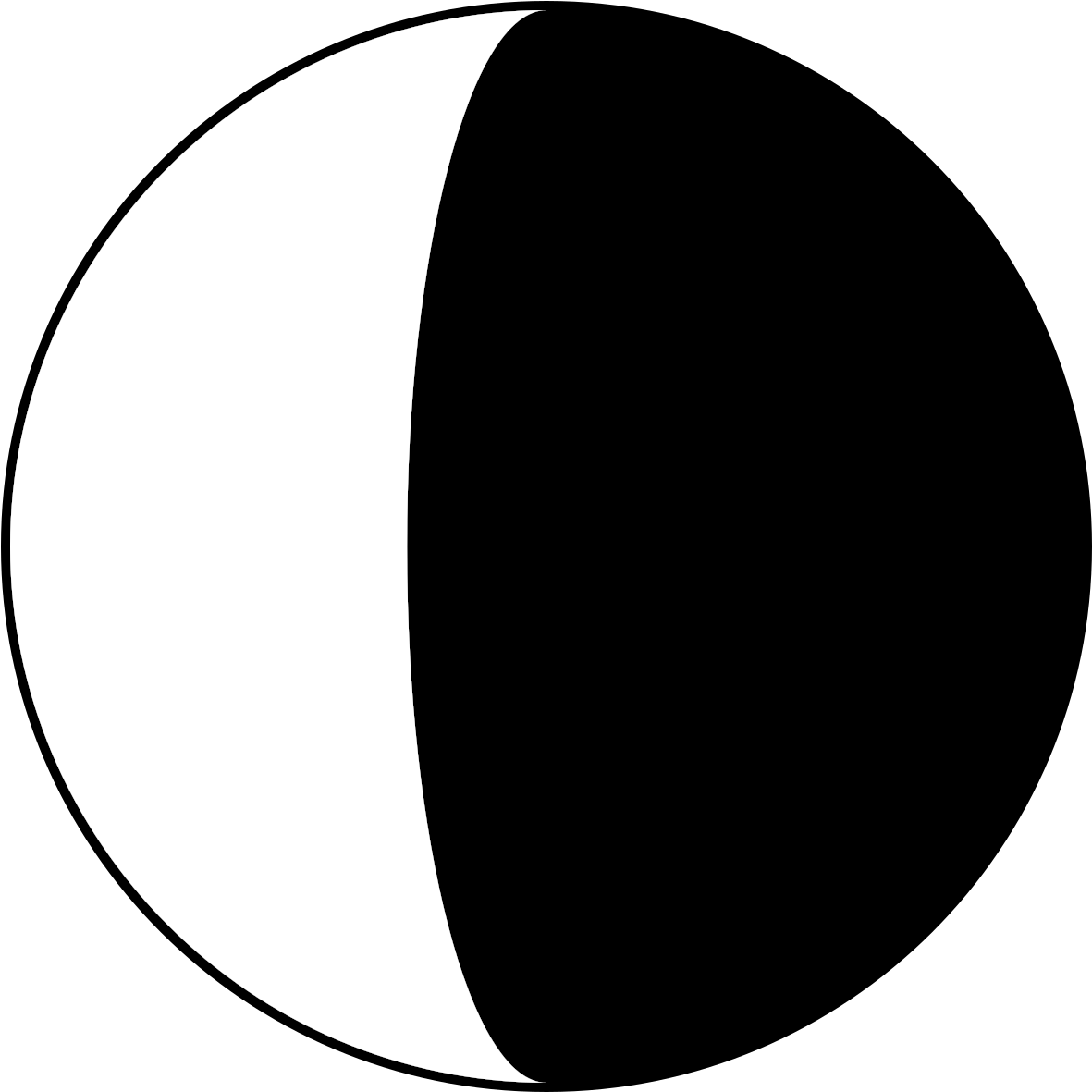 Abstract Blackand White Circle PNG image