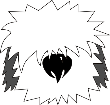 Abstract Blackand White Heart Design PNG image