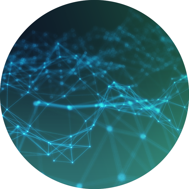 Abstract Blockchain Network Visualization PNG image