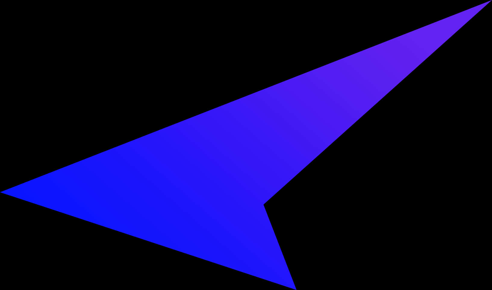 Abstract Blue Arrow Shape PNG image