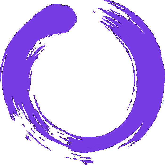 Abstract_ Blue_ Brushstroke_ Zen_ Circle.png PNG image
