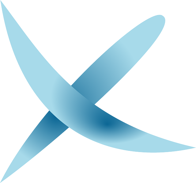 Abstract Blue Cross Design PNG image