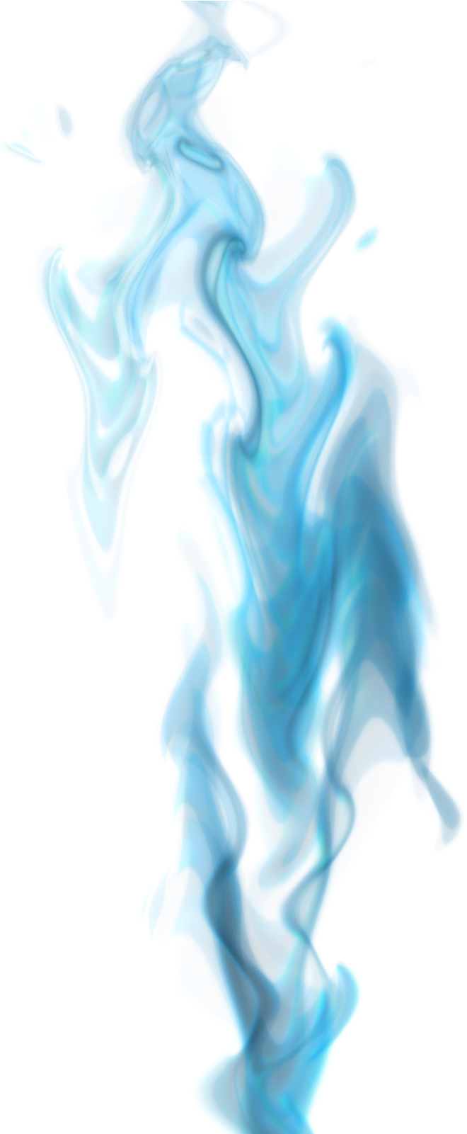 Abstract Blue Flame Texture PNG image