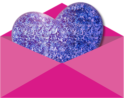 Abstract Blue Heart Artwork PNG image
