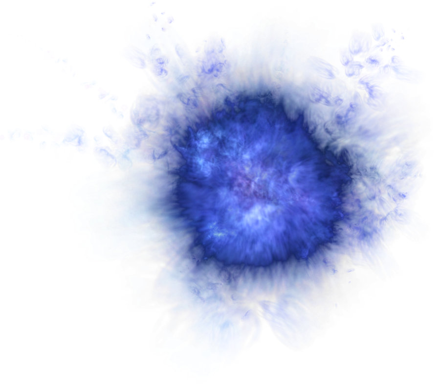 Abstract Blue Light Explosion PNG image