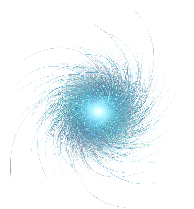 Abstract Blue Light Swirl PNG image