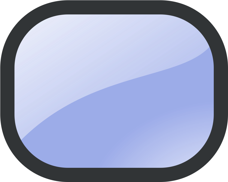 Abstract Blue Rounded Rectangle PNG image