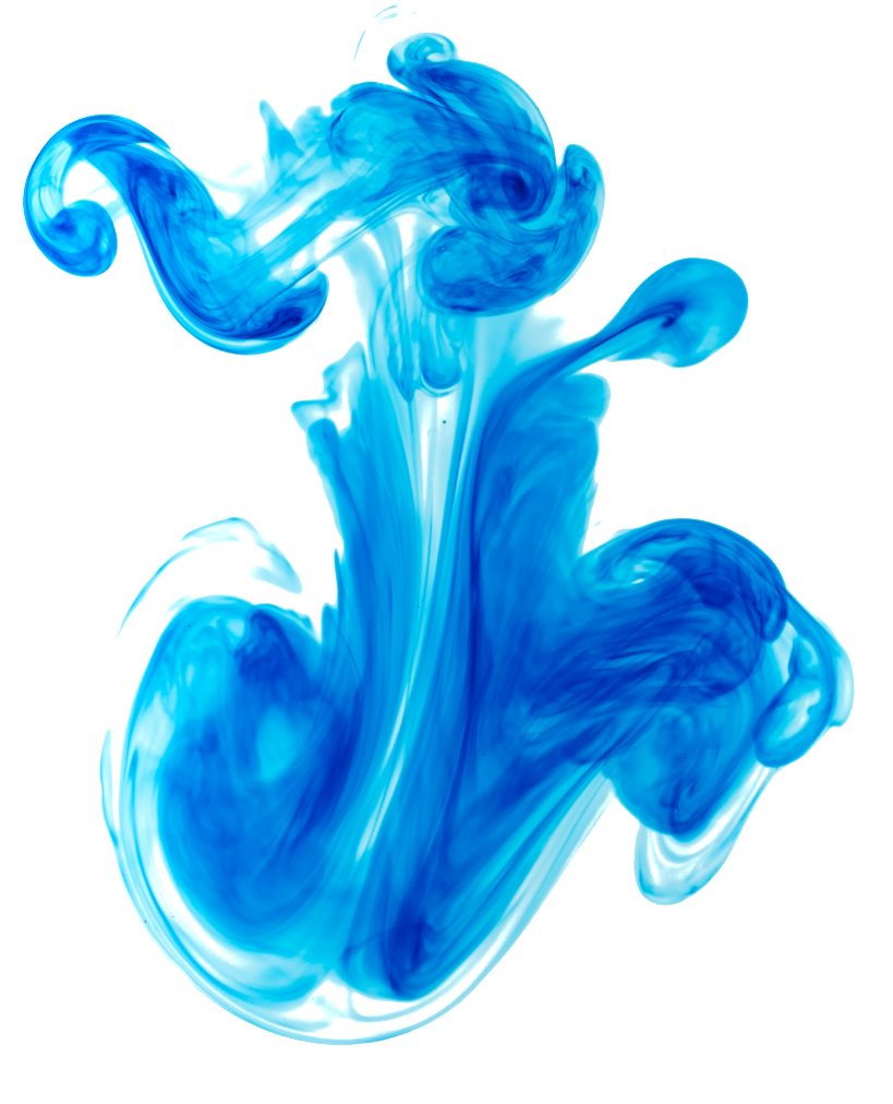 Abstract Blue Smoke Art PNG image