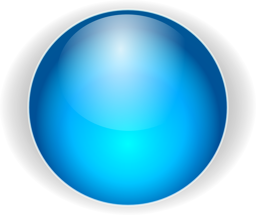 Abstract Blue Sphere Graphic PNG image