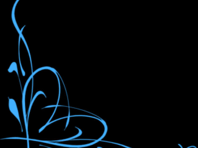 Abstract Blue Vines Design PNG image