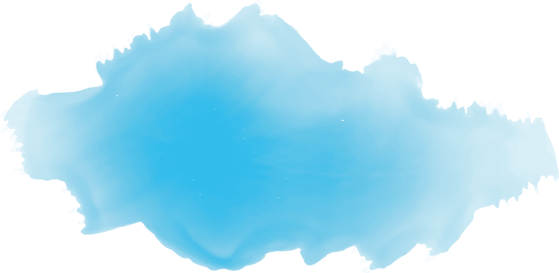 Abstract Blue Watercolor Splash PNG image