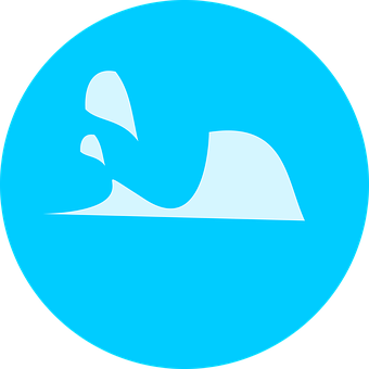 Abstract_ Blue_ Wave_ Icon PNG image