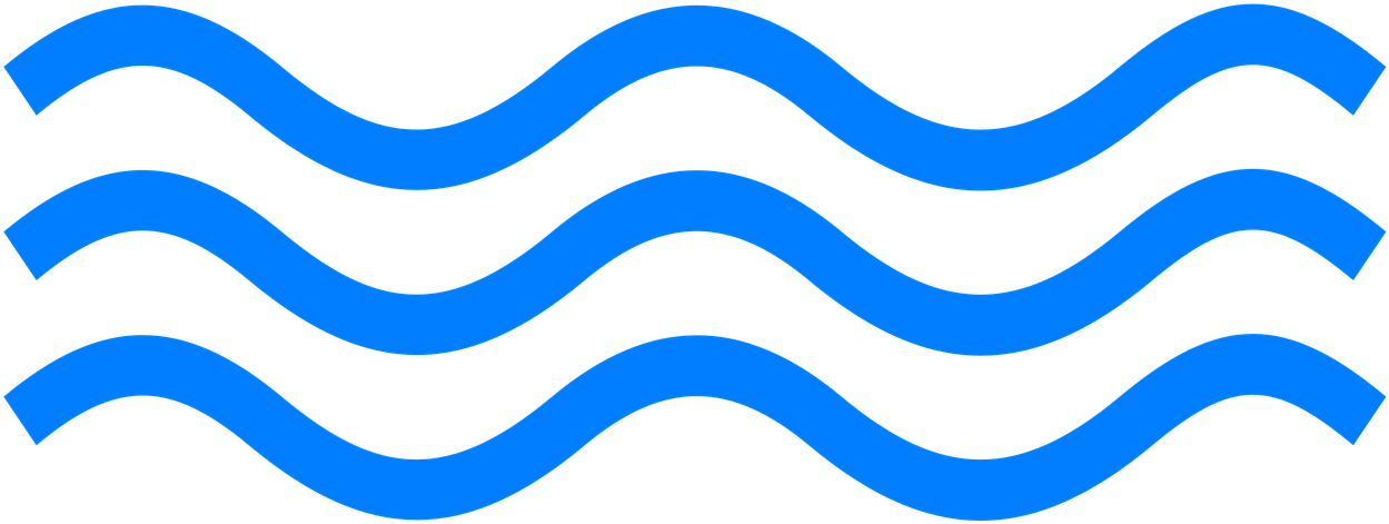Abstract Blue Waves Graphic PNG image