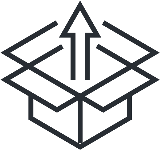 Abstract Box Arrow Logo PNG image