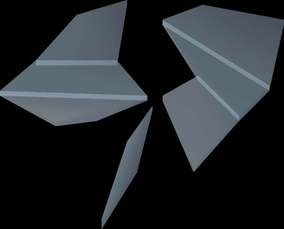 Abstract Broken Glass Pieces PNG image