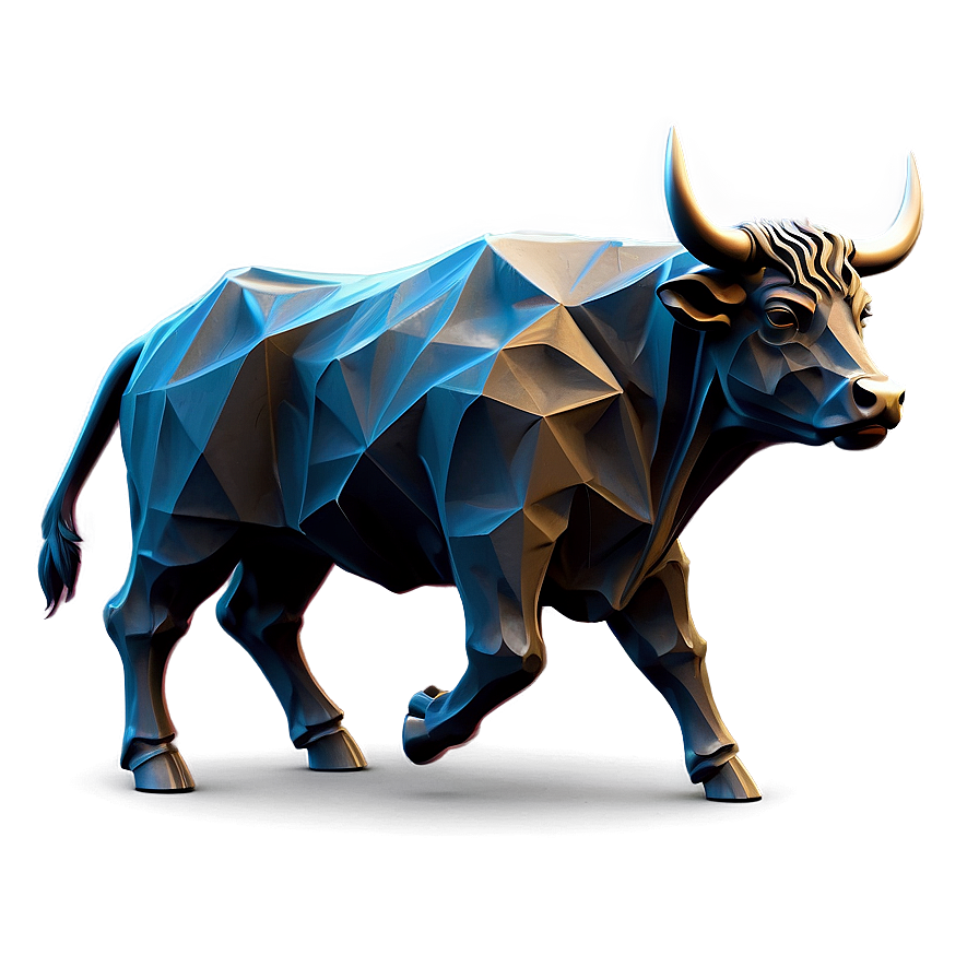 Abstract Bull Art Png 05242024 PNG image