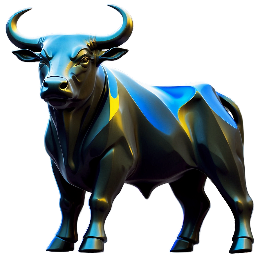 Abstract Bull Art Png Kjp PNG image