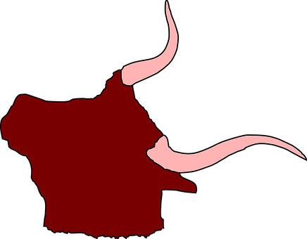 Abstract Bull Silhouette PNG image