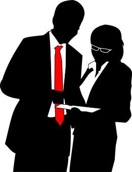 Abstract Businessman Silhouette PNG image