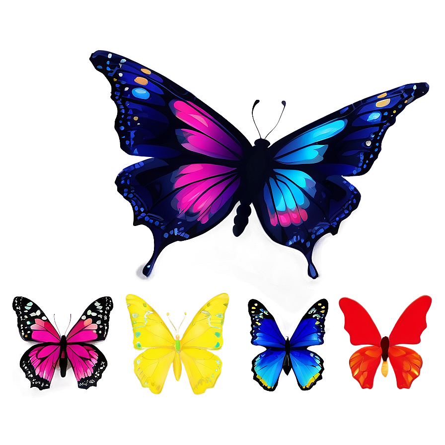 Abstract Butterflies Png Pek61 PNG image