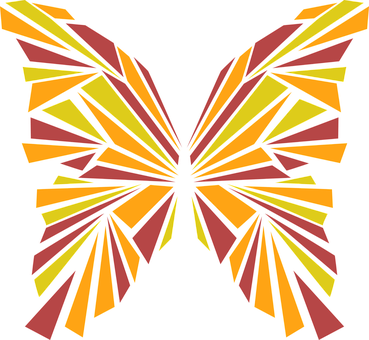 Abstract Butterfly Artwork PNG image