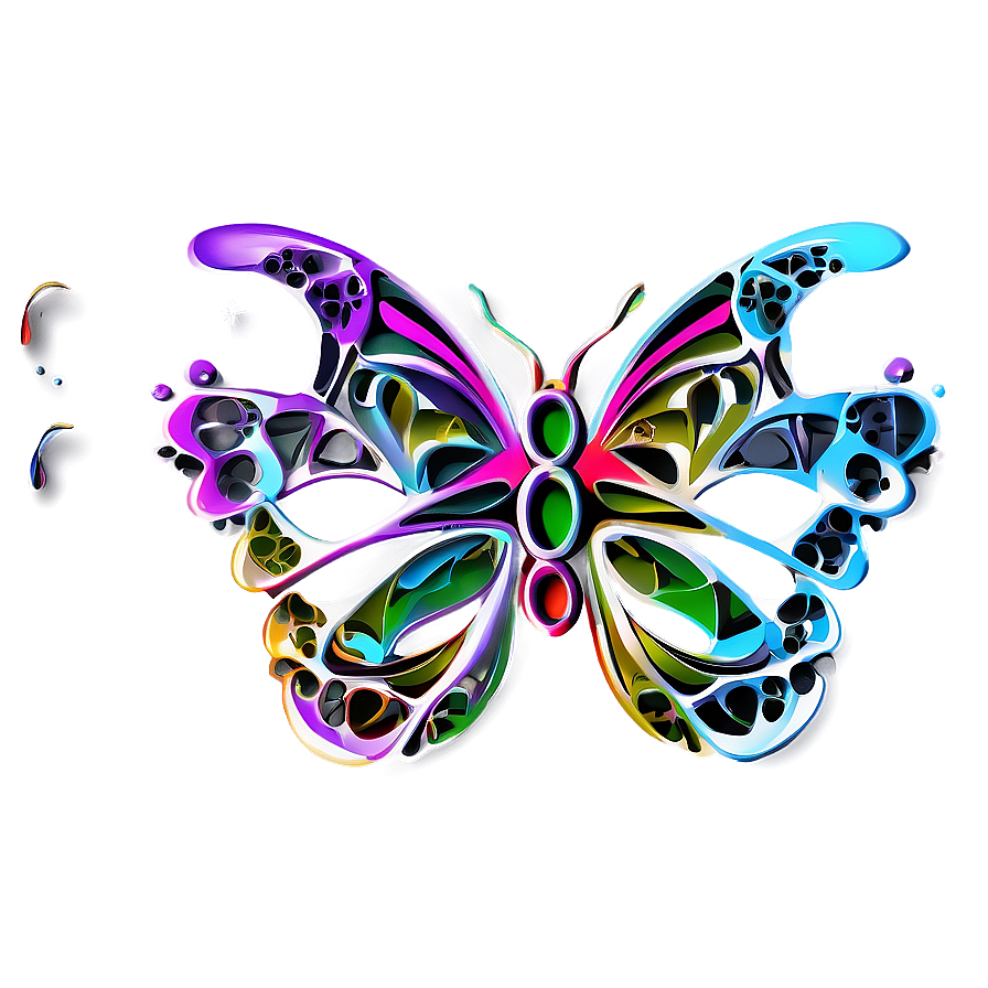 Abstract Butterfly Outline Png 2 PNG image