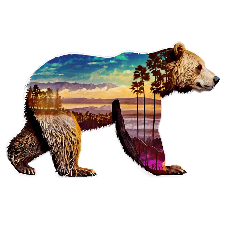 Abstract California Bear Png Jpg14 PNG image