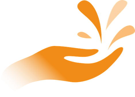 Abstract Caring Hand Graphic PNG image