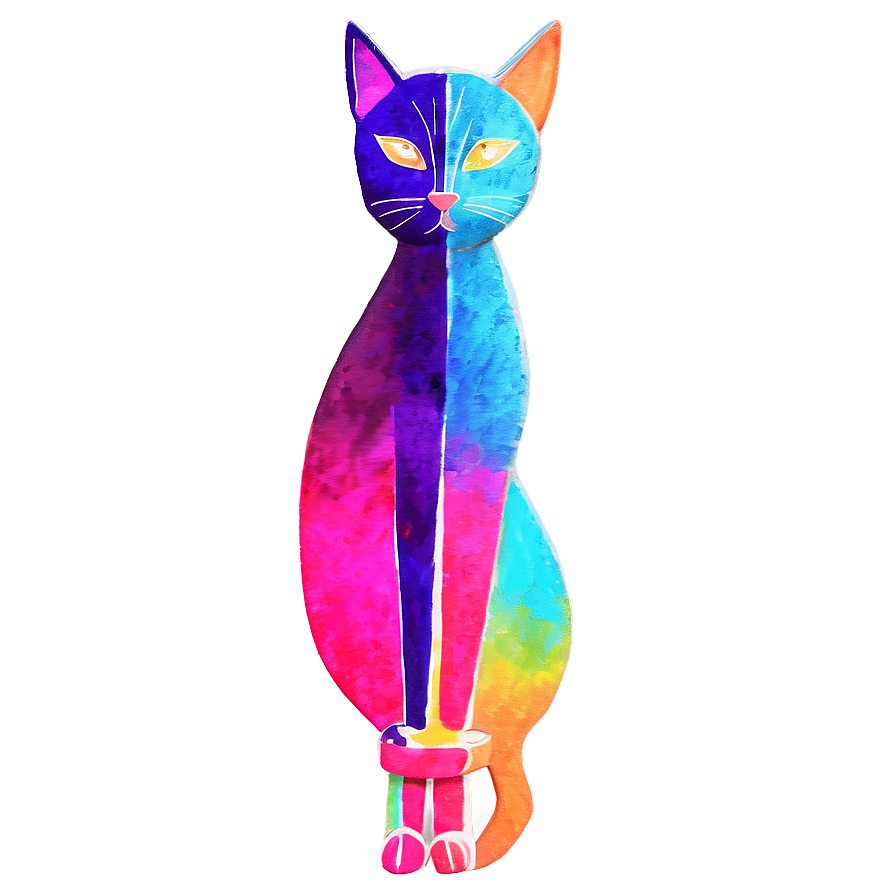Abstract Cat Artwork Png C PNG image