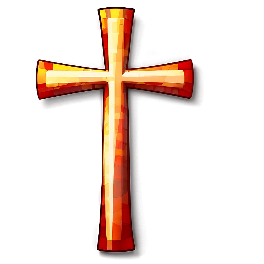 Abstract Catholic Cross Concept Png Edc PNG image