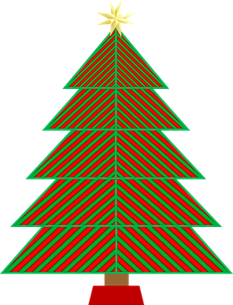 Abstract Christmas Tree Graphic PNG image