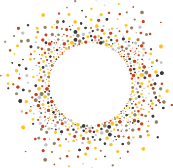 Abstract Circle Particles Pattern PNG image