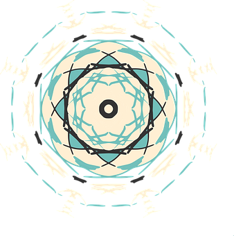 Abstract Circle Pattern Art PNG image