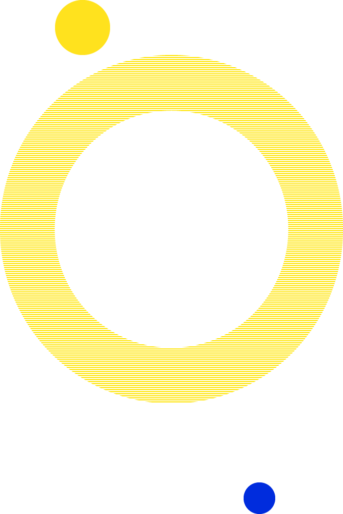 Abstract Circular Design_ Yellow Blue PNG image